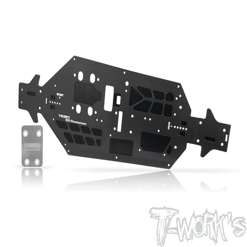 Original T works TO-228-MP10 7075-T6 Black Hard Coated Alum. CNC Light Weight Chassis ( For Kyosho MP10 ) Rc part