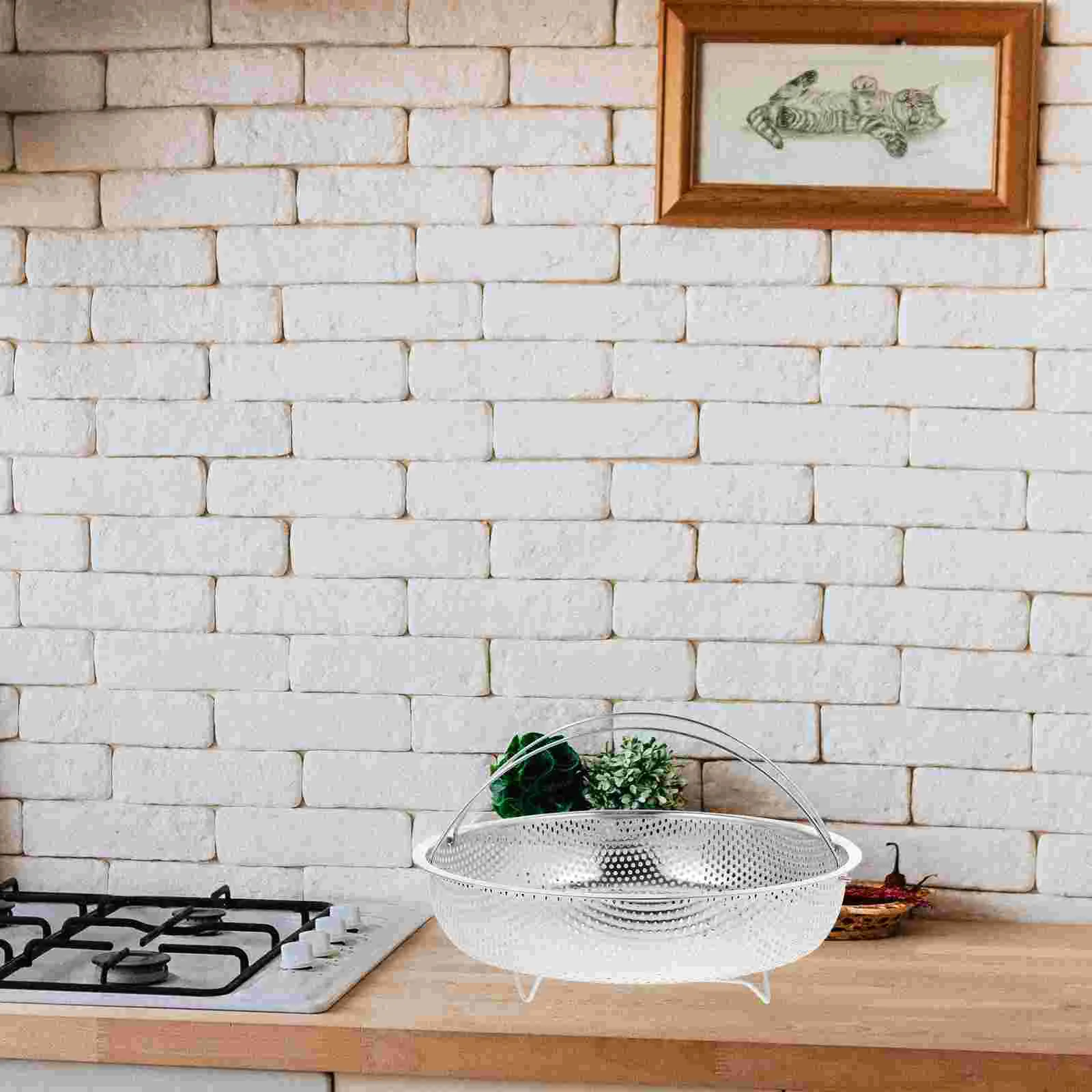 Edelstahl Dampfgarer Gemüse Wasserkocher Rack Draht Reiskocher Korb