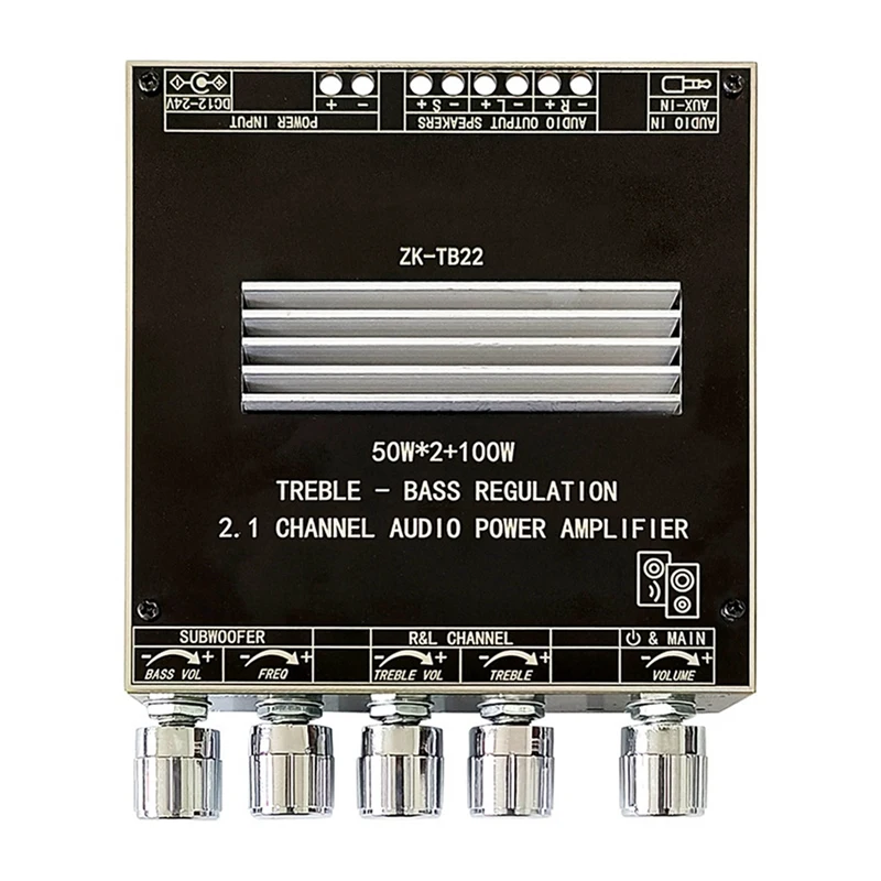 

Power Amplifier Board Power Amplifier Board PCB ZK-TB22 5.1 Bluetooth 50W Channel With 100W Subwoofer For Sound Box With Shell