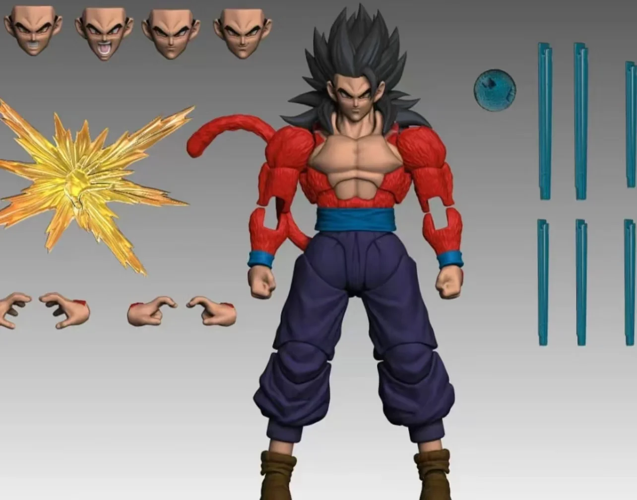 Nieuwe Black Hole Speelgoed Shf Super Saiyan 4 5 Goku Gohan Action Figure Dragon Ball Figuur Goku'Son Xicor Model Speelgoed Collectible Gfit