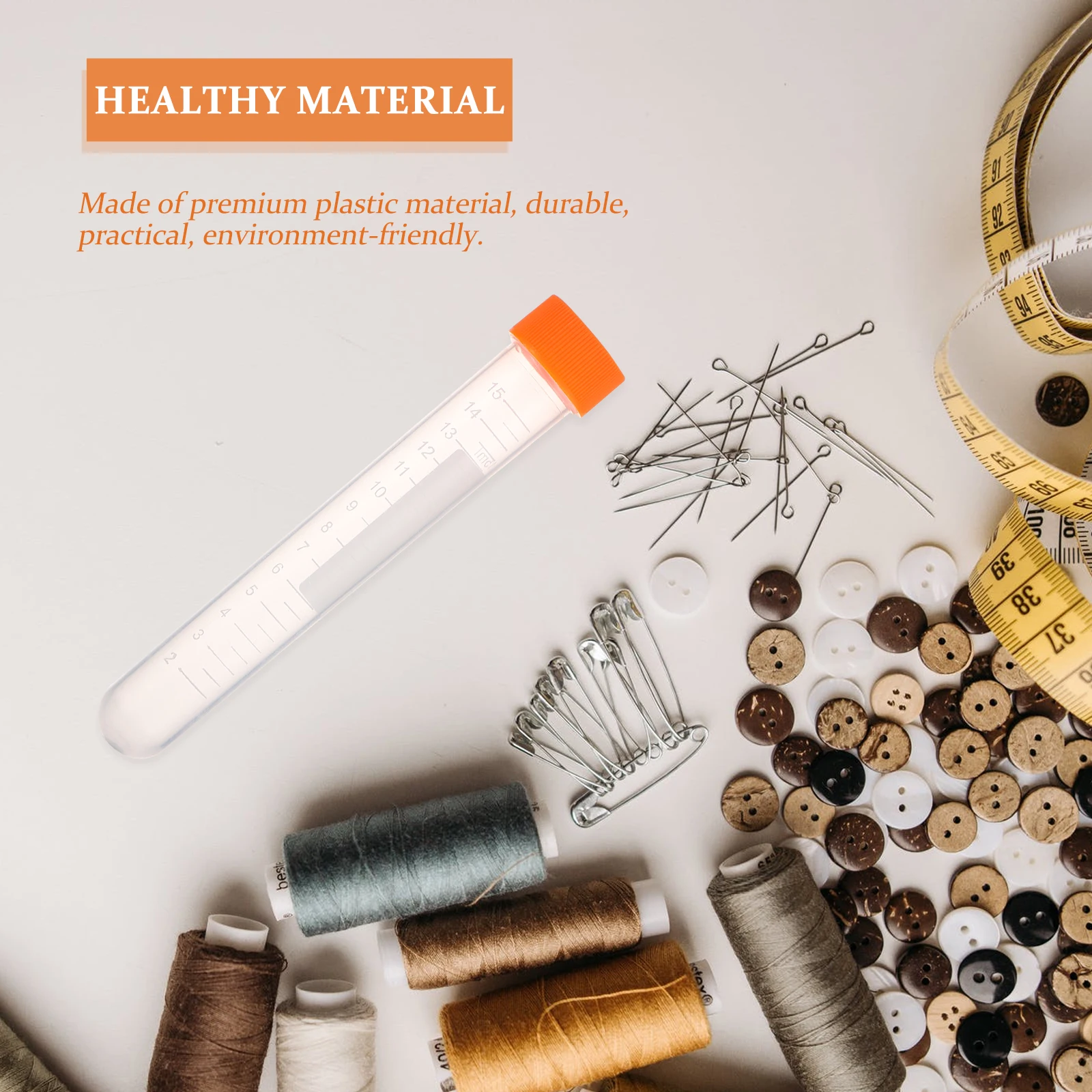 

20 Pcs Needle Tube Holder Sewing Kit Cross Stitch Bottle Craft Containers Plastic Storage Container Weaving Needles Small Parts