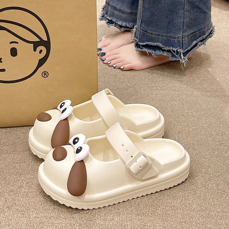 

EVA Casual Slippers Woman Cute Cartoon Designer Shoes Girls Indoor Outdoor Women's Sandals Summer 2025 Fashion Platform Footwear