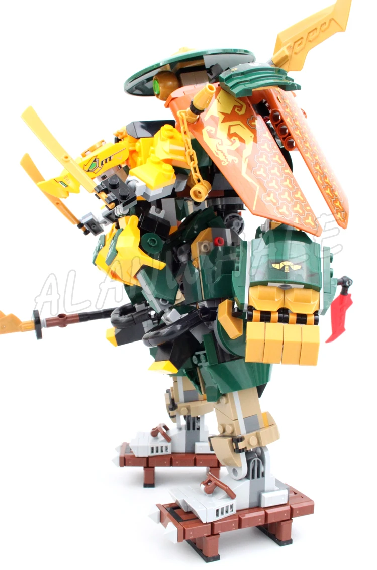 784pcs Shinobi Lloyd and Arin's Team Mechs Double Samurai Robots 88084 Building Blocks Toys Compatible With Model