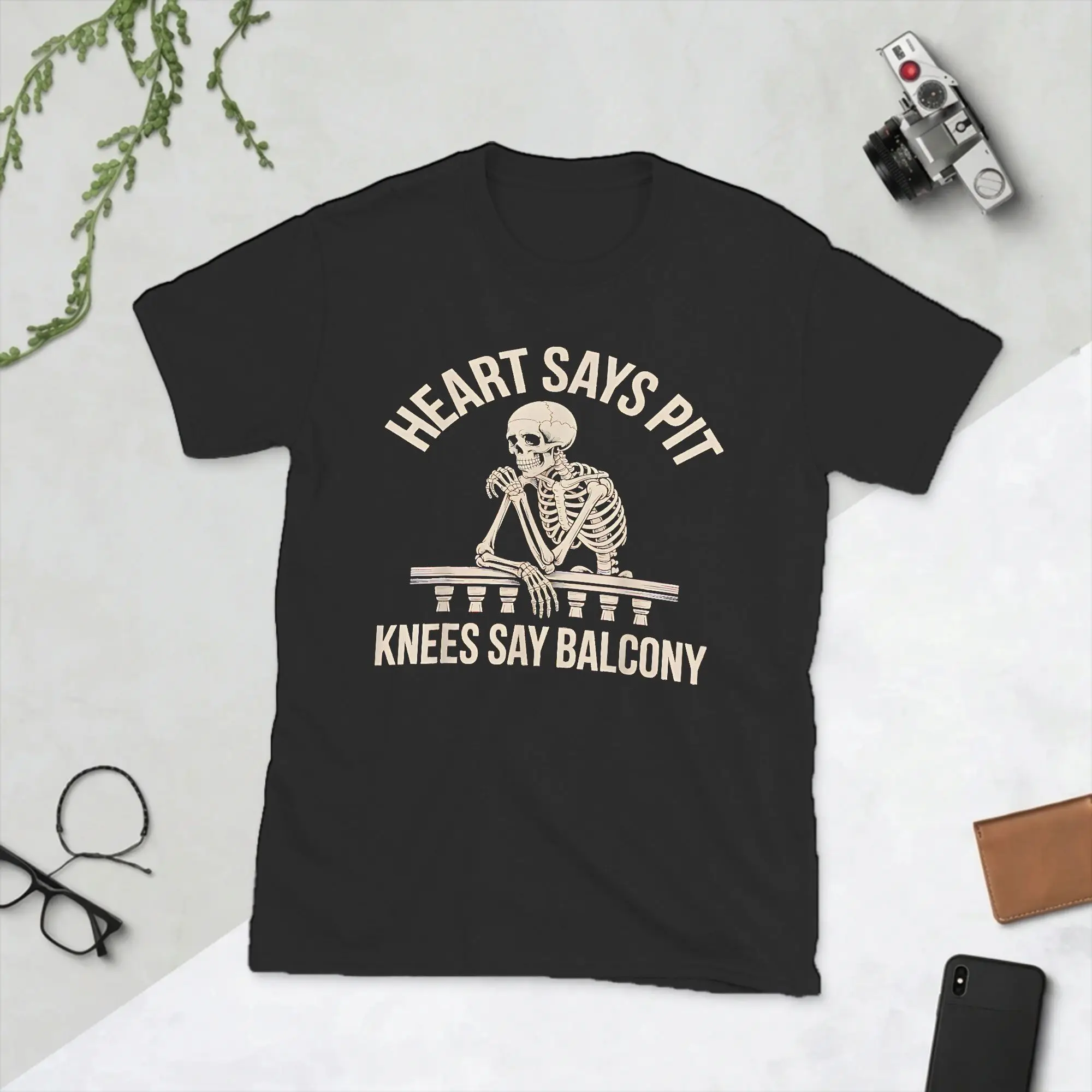 Hip Hop Funny Heart Says Pit Knees Say Balcony  T-Shirt Men Cotton Short Sleeve  O-neck Summer Tops Shirts