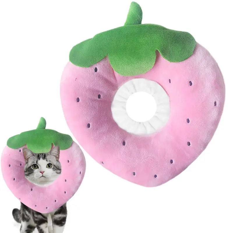 Soft Cone For Cats Adjustable Pet Cone Collar Soft Pineapple Shape Pineapple Shape Cute Cat Neck Cone Anti-Bite Lick Wound