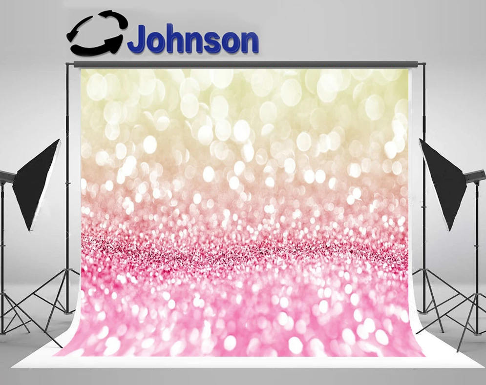 

JOHNSON White And Pink Spot Abstract Bokeh backgrounds High quality Computer print party backdrop