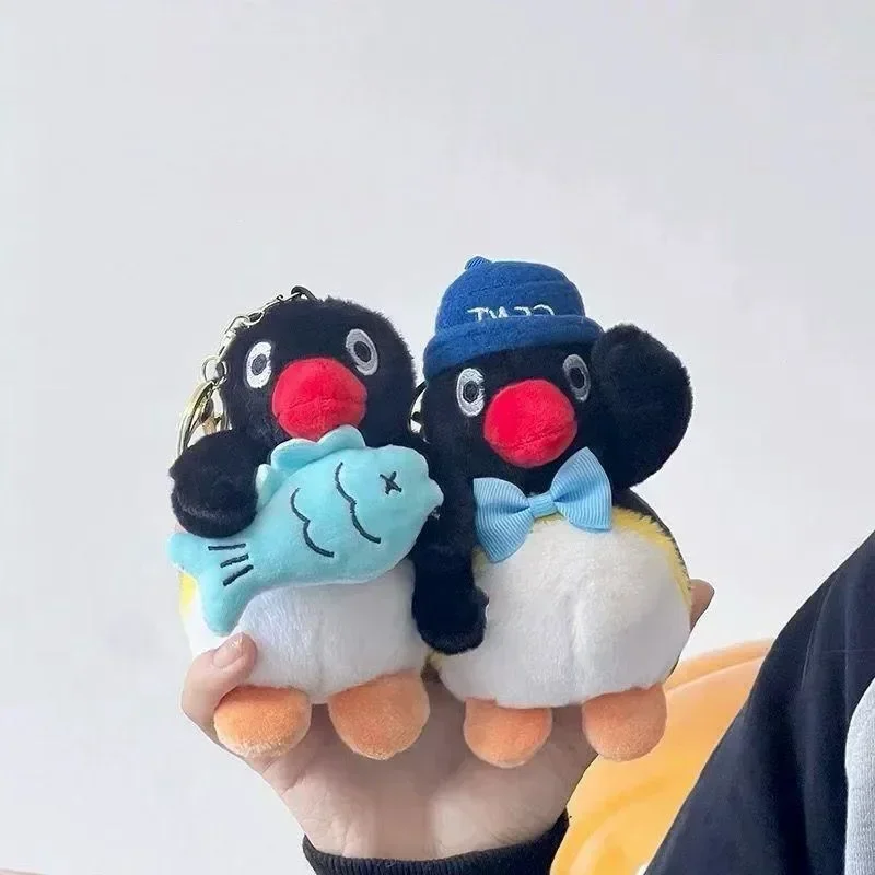 PINGU dessin animé en peluche pendentif sac décorations accessoires amusant pingouin poupée Animation périphérique amis enfants cadeaux de vacances