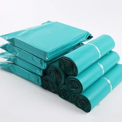 10Pcs Express Bags Peacock Green Poly Mailers Small Business Supplies Waterproof Shipping Bags Clothing Packing Courier Envelope