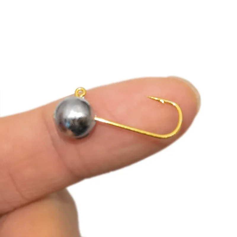 10szt Mini Jig Head Hook Rockfish Odsłonięty ołowiany hak z kolcem Pstrąg Miękka przynęta na robaki Jig Haczyk wędkarski Sprzęt wędkarski