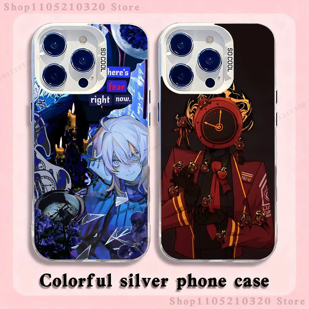 

L-Limbus Company Game Phone Case For iPhone 17,16,15,14,13,12,11,Pro,Max,Plus,E,Air,Mini White Tpu Cover