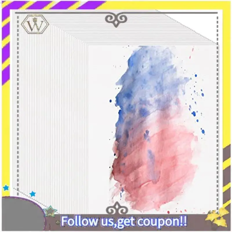 

New 1Set Watercolor Paper Bulk Watercolor Sketchbook For Kids Child Adults Artists Drawing(5 X 7 Inch)