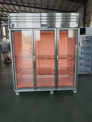 2100L Double-door Fresh Meat Freezer, Temperature Control Range: -15°C~5°C, Suitable for Fresh Meat Deodorization