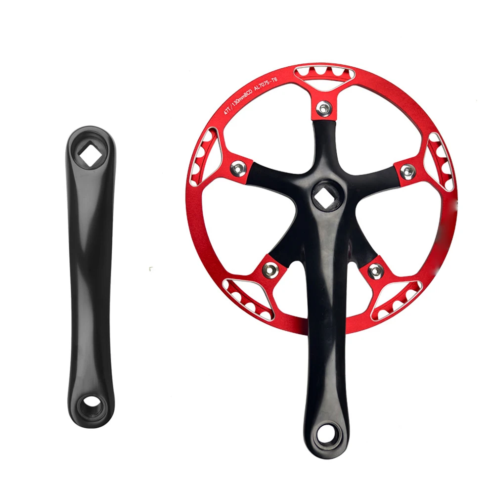 

Bicycle Crankset with Guard Cover for Foldable Bikes Sturdy and Lightweight Construction Available in Three Types