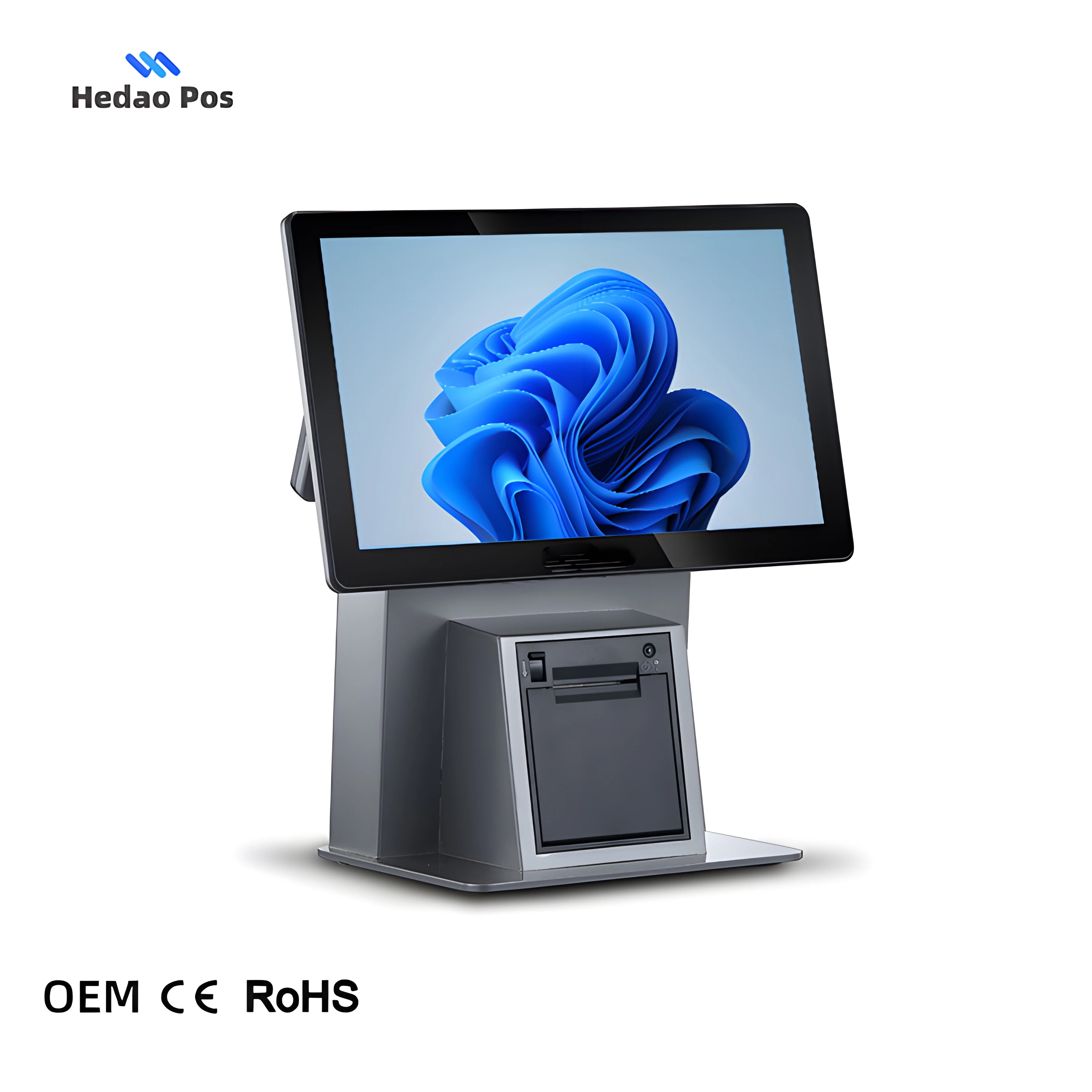 15.6 Screen Cash Register Machine Windows/android Pos All In One Touchscreen Computer For Retail Shop With Thermal Printer