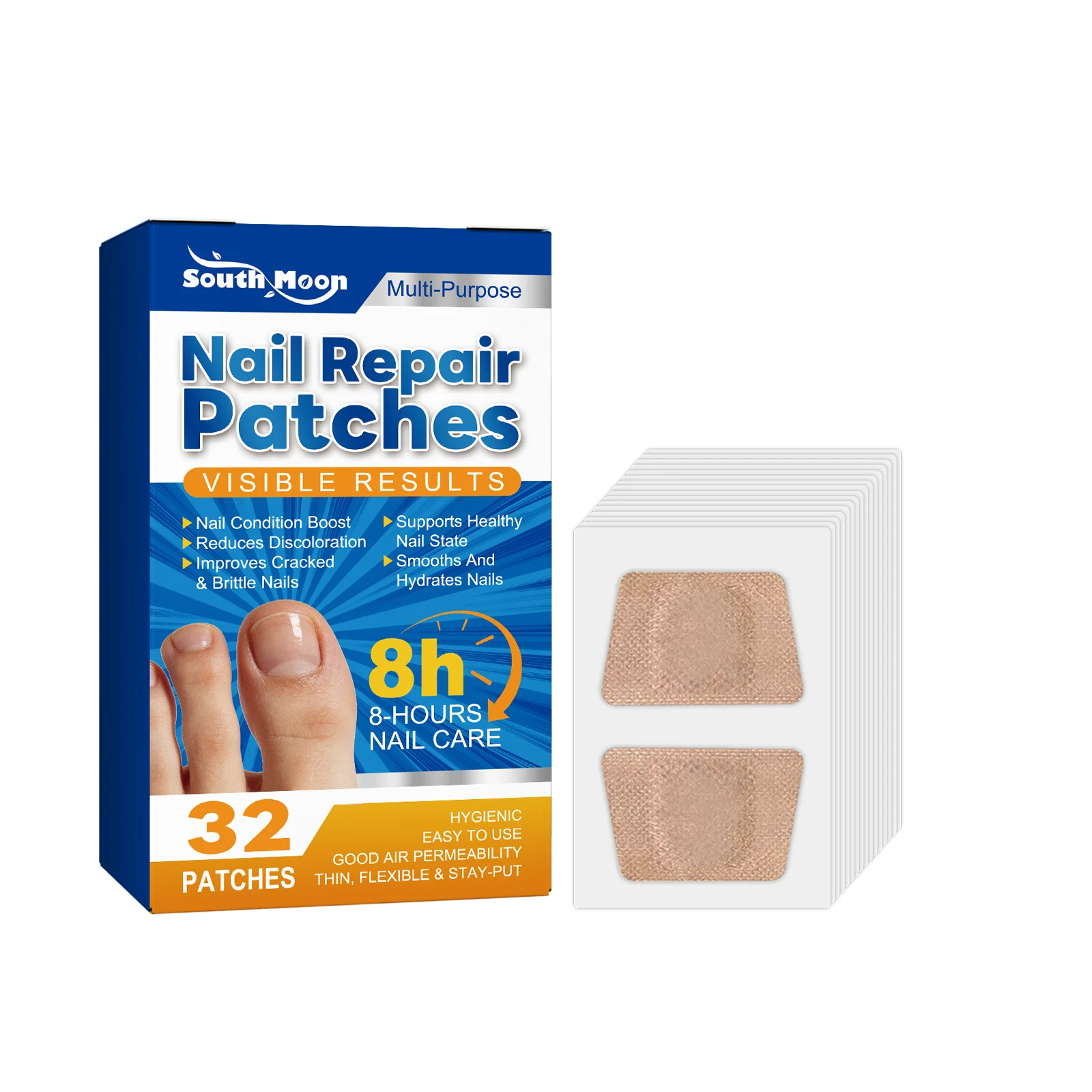 Nail Repair Patch Nail Ingrown Correction Sticker Repair Discolored Damaged Nail Paronychia Waterproof Toenail Fungus Patches