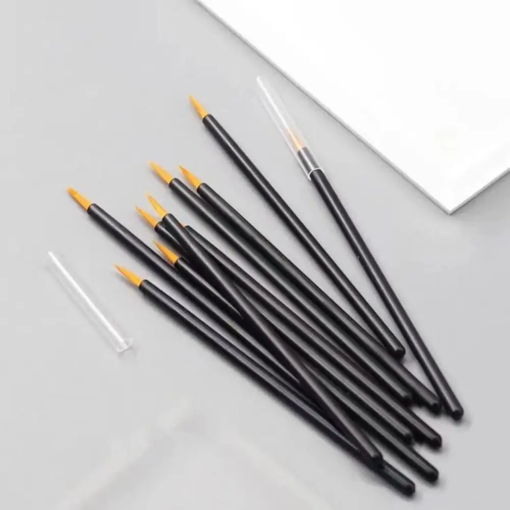 50/100Pcs Eyelash Micro Disposable Eyeliner Brush Precision Super Fine Lip Liner Contour Brush Individual Professional Women