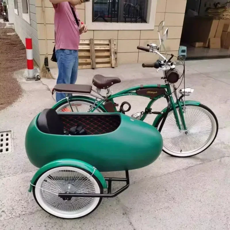 Parent-child variable speed tricycle retro bicycle British retro travel pet bicycle