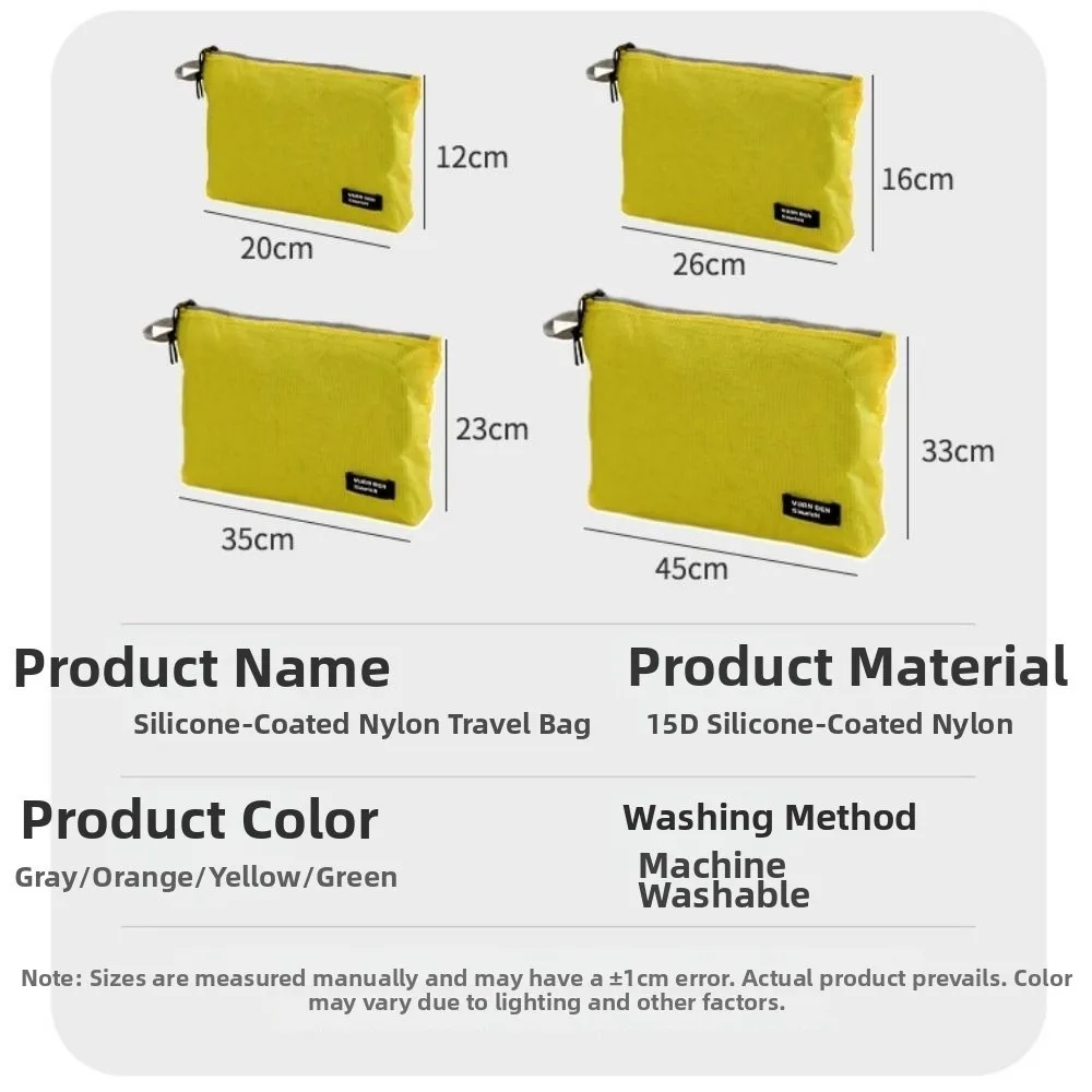 Portable Clothing Packaging Bag Silicone-coated Multifunctional Luggage Storage Bag Ultra-light Weight Waterproof
