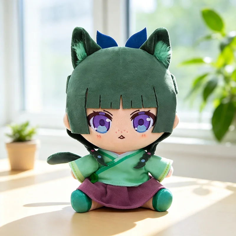 The Apothecary Diaries Maomao Plush Toy Cute Cat Ears Sitting Stuffed Doll Soft Anime Plushie Home Sofa Decor Gift for Manga Fan