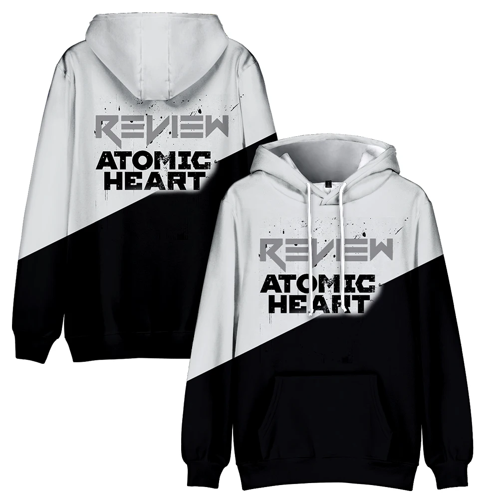 Hoodie Game Atomic Heart para homens e mulheres, moletom de manga comprida, streetwear Harajuku, estilo casual, roupas 3D