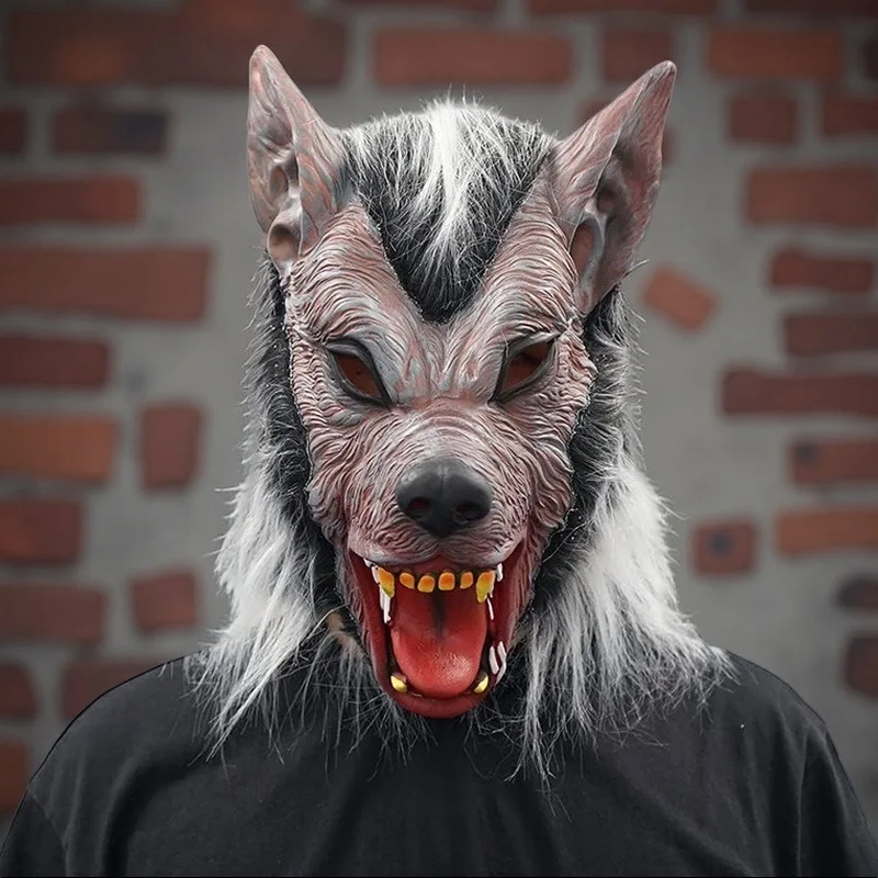

Werewolf Mask for Men Halloween Costume Full Head Latex Wolf Masks