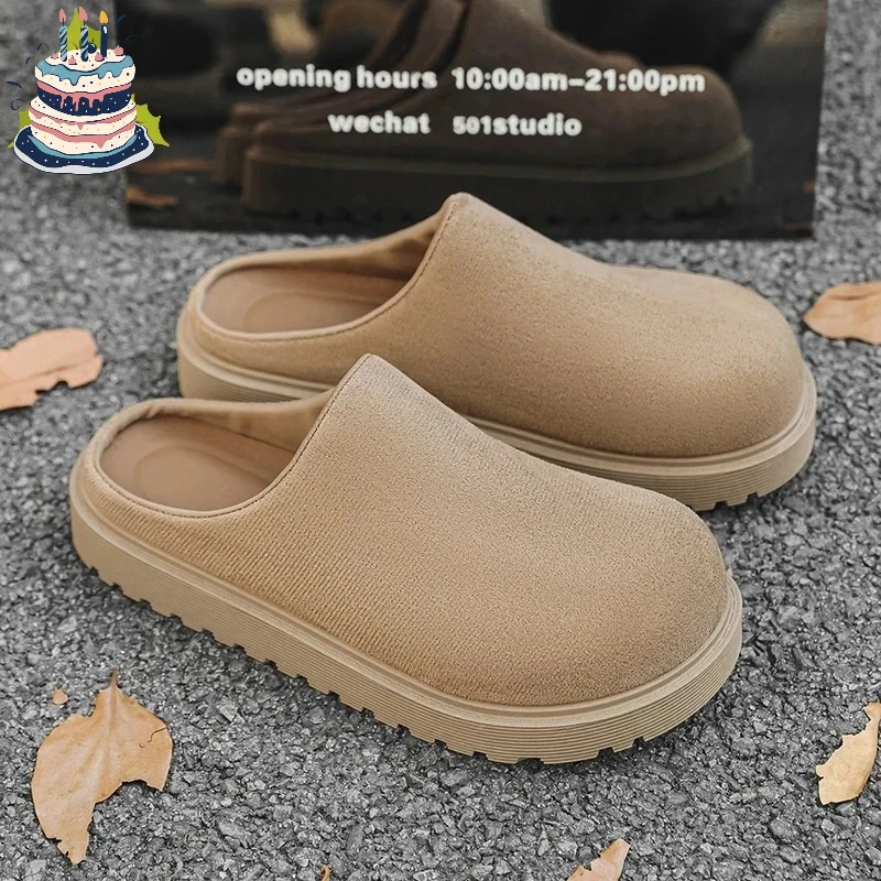 

Men's casual slip on slippers summer new soft-sole anti-slip comfortable outdoor walking shoes fashion youth Joker tide slippers