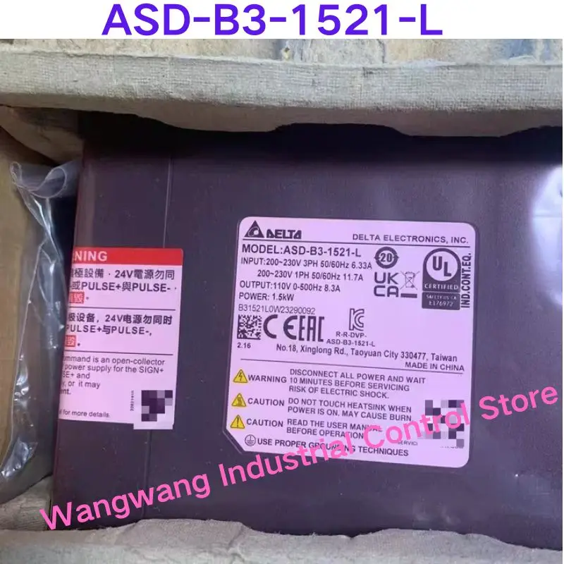 Brand-new  1.5kw servo drive ASD-B3-1521-L