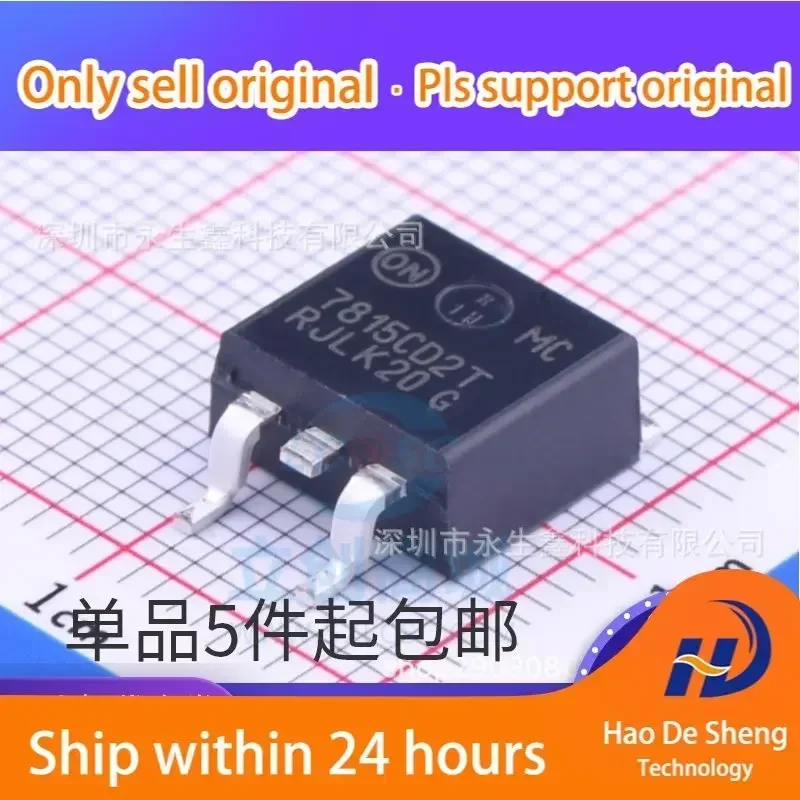 

10 шт./лот MC7815CD2TR4G TO-263 7815CD2T ON 1A 15V Новый Оригинал В наличии