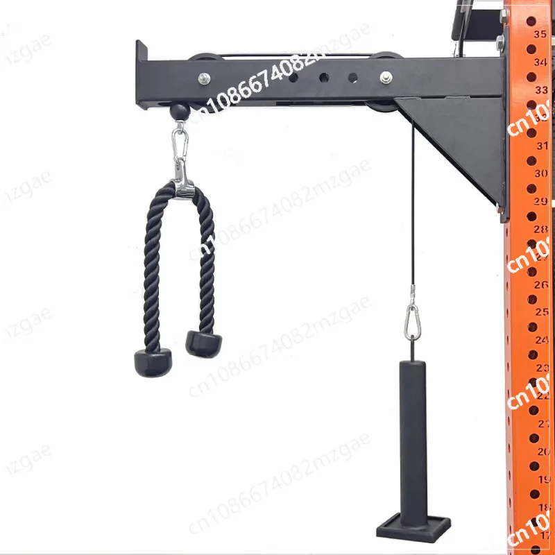 

Home-made high pull-down pulley block, training back fitness equipment