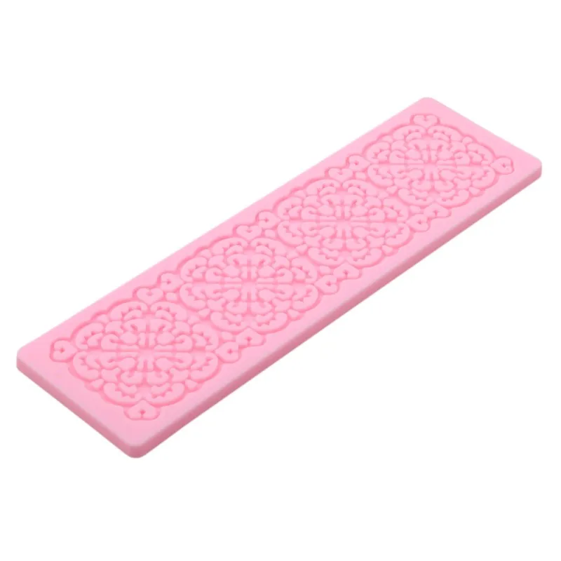 Lace Flower Wedding Cake Silicone Beautiful Flower Lace Fondant Mold Mousse Sugar Craft Icing Mat Pad Pastry Baking Tool