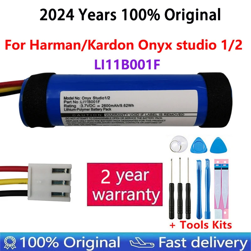 100% Original High Quality LI11B001F 2600mAh Replacement Battery For Harman Kardon Onyx studio 1 2 Bluetooth Speaker batteries