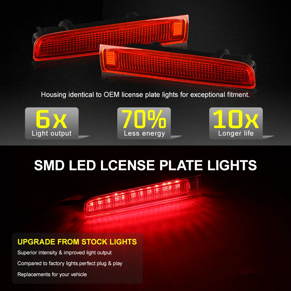 2X Brake Light Left & Right Barn Door High Level Third Brake Lamp Rear Lights For VW Transporter T5 T6 2003 - 2016 7E0945097H