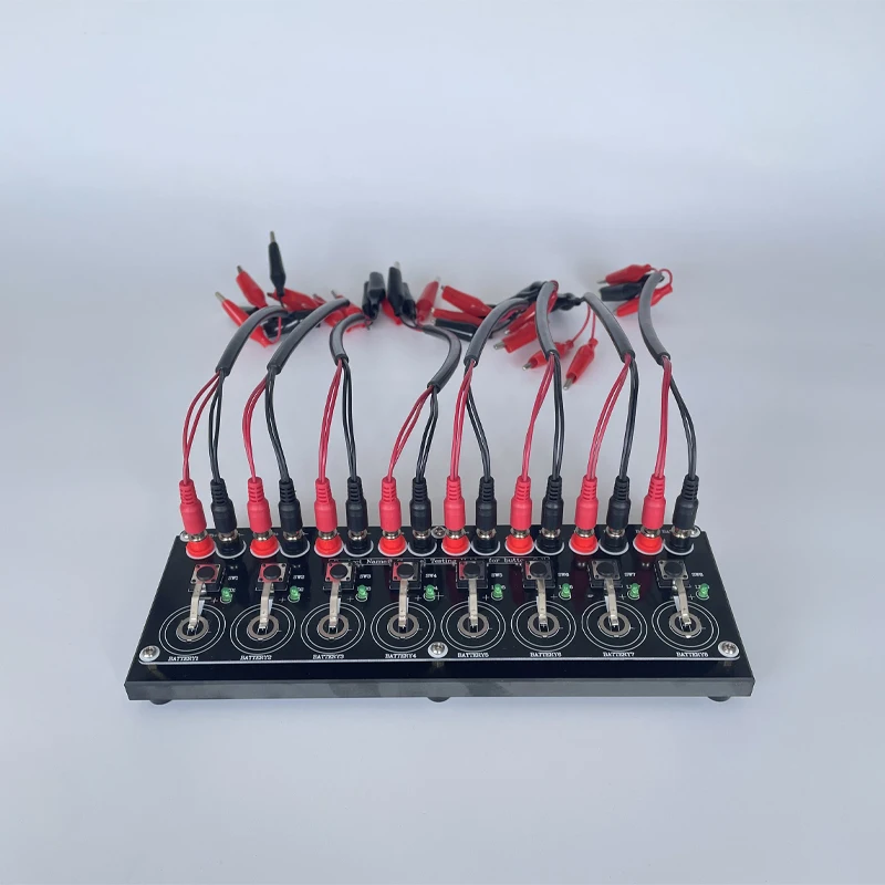 8 Channels Coin Cell Test Clamp Board For Laboratory Research