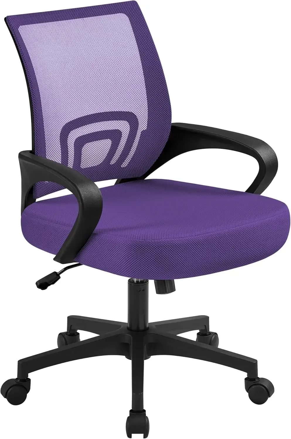 

Office Chair Ergonomic Mesh Chair w/Lumbar Support Armrest Wheels Comfortable Racing Seat Adjustable Swivel Rolling