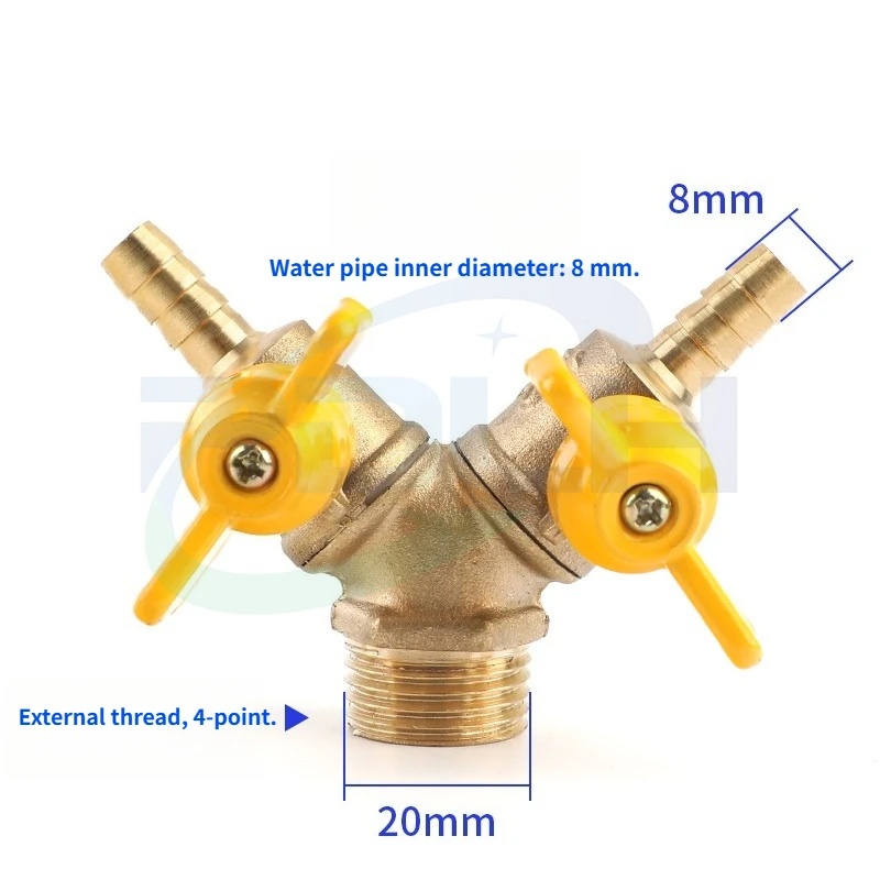 1PCS Brass Stainless Steel Water Valve Extension Pipe Silicone Hose Tee Angle Valve for Wire EDM Parts In Stock