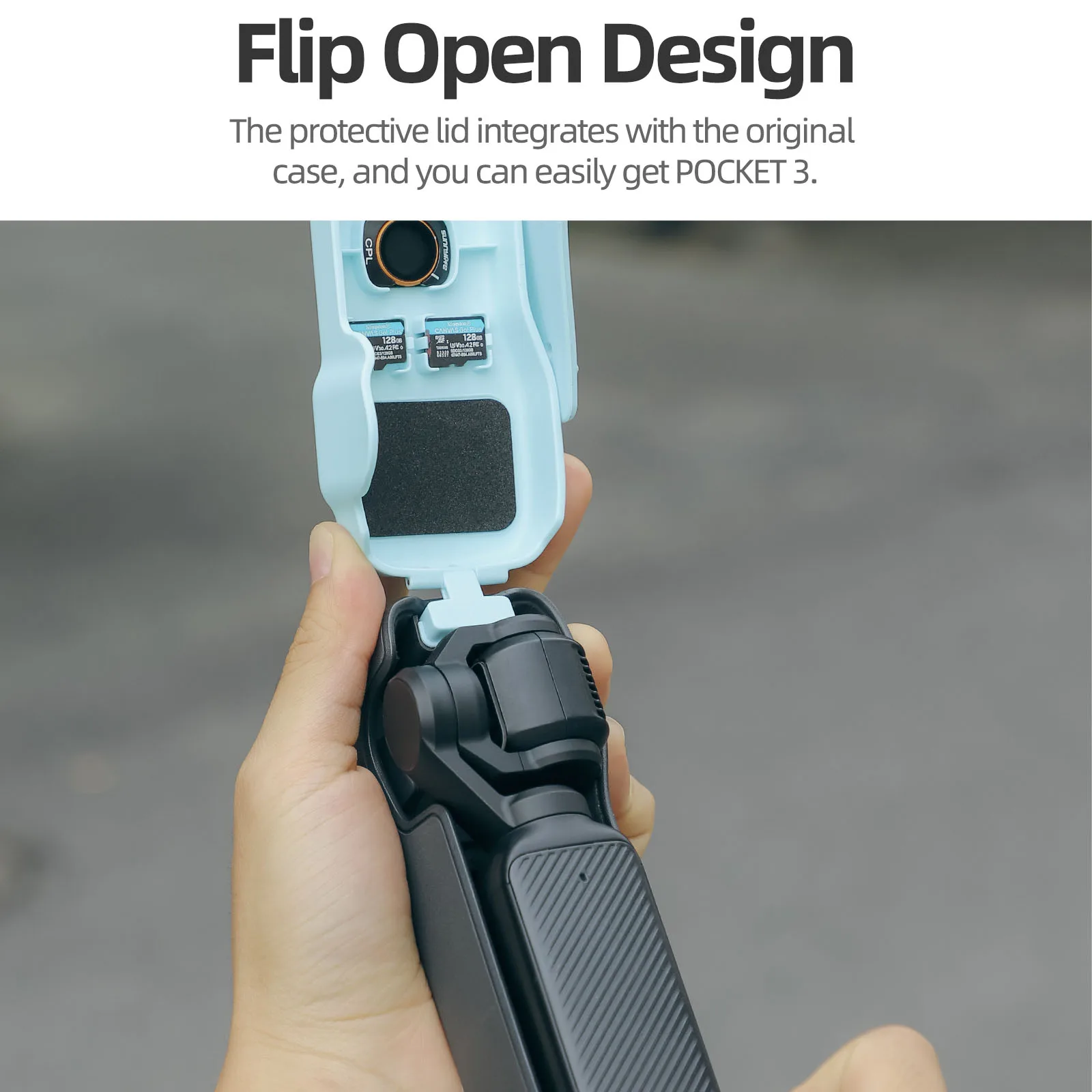 Пластиковый красочный чехол для защиты объектива камеры для DJI Osmo Pocket 3, верхняя крышка с защитой от падения и шейным ремешком для хранения фильтра