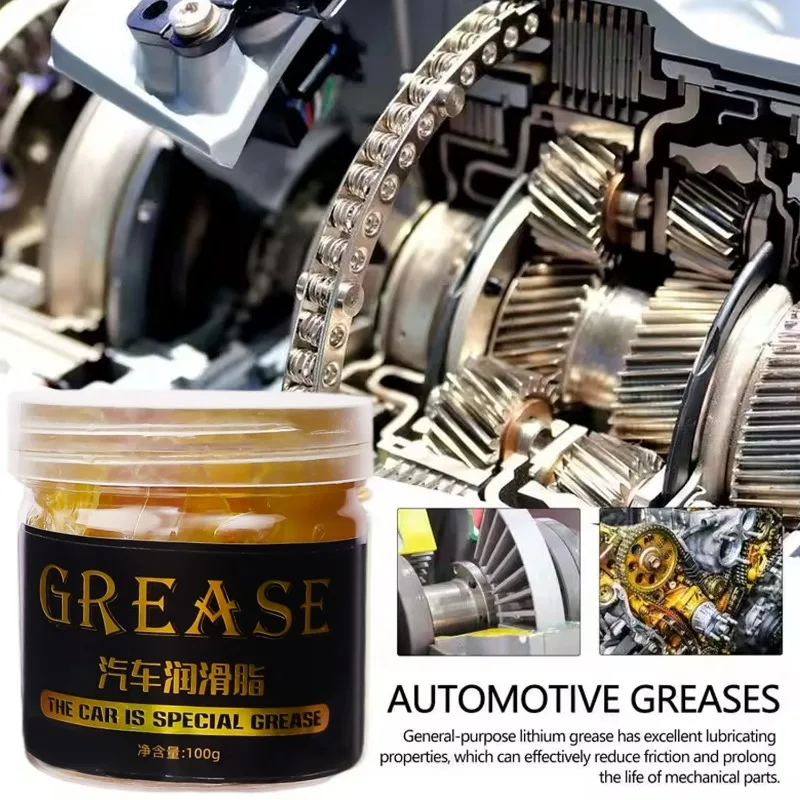 Grasso per cuscinetti ruota auto Lubrificante resistente all'usura ad alta bassa temperatura Ingranaggi meccanici Cuscinetti mozzo automatico Olio lubrificante 100g