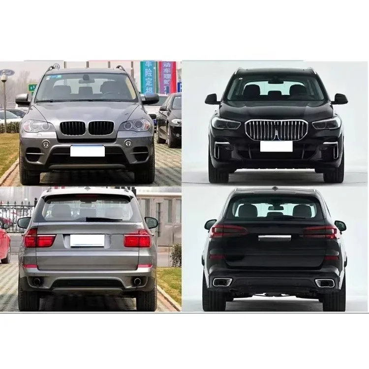 Facelift Bumper Assembly PP 08-13 E70 Upgrading MT 2022 Conversion Kits Auto Parts Car Accessories Primer Body Kit for X5