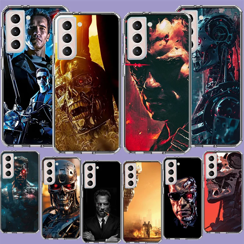 Funda de teléfono Arnold Schwarzenegger Terminator para Samsung S25 Edge Galaxy S24 S23 Ultra S22 + S21 Plus S20 FE S10 Lite S10E funda S
