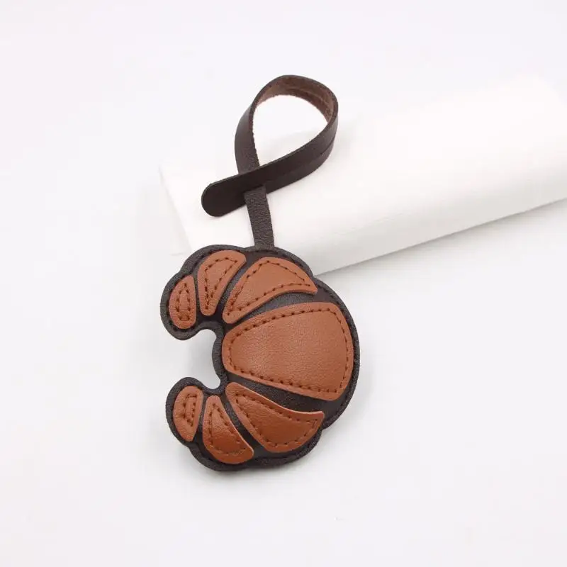 Croissant-förmiger Schlüsselanhänger, Croissant-Charm-Anhänger, Schlüsselring, Schmuck für Mädchen und Frauen, Geschenk, Taschendekoration – Detail 3