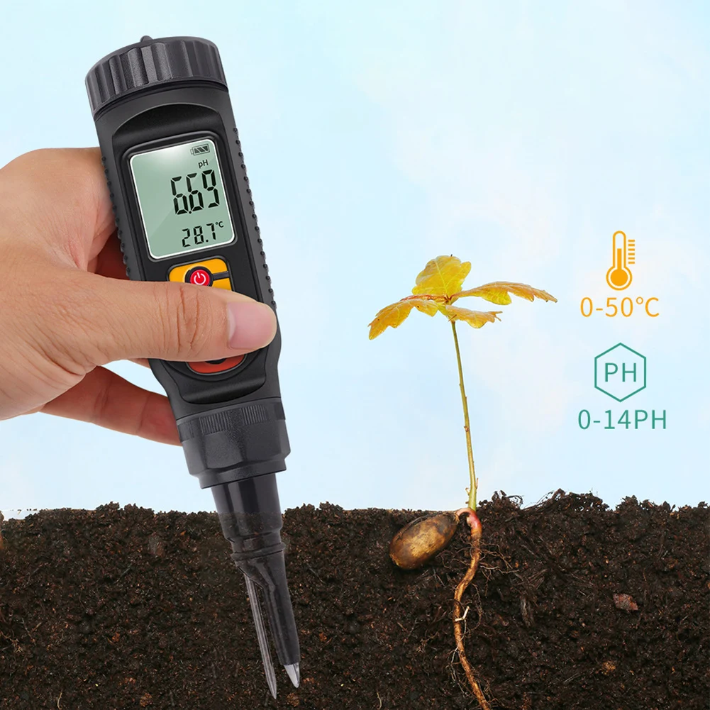 Digital Food Measuring Instrument Dough Alkalinity Meter Soil PH Value Tester PH Meter With Clear Large Screen Kitchen Tools