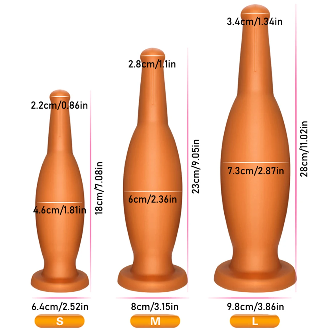 Oversized Liquid Silicone Anal Plug Dildos Simulation Wine Bottle Anal Dilator Soft Butt Plug Stimulate Anus and Vagina Sex Toys