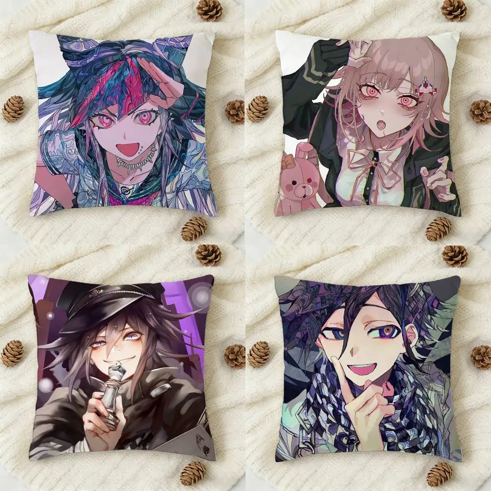 

Danganronpa Double-sided Printed Square Decorative Cushion Cover for Sofa Living Room Home Decor