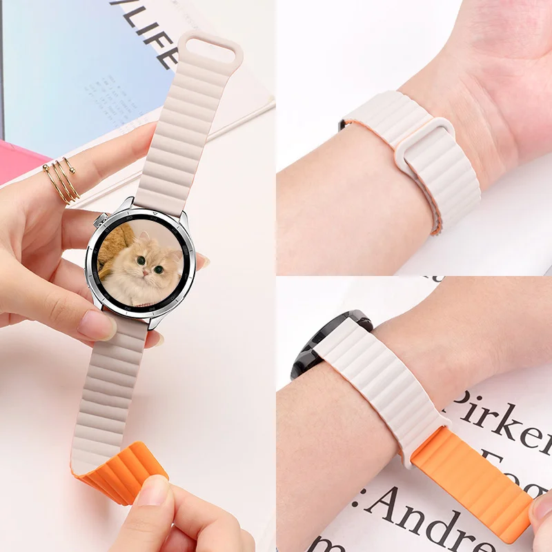 Magnetic Loop  band For Xiaomi Watch S4-S3-S2-S1-pro-color2 sport silicone bracelet Redmi watch 5 Active-5 Lite 20mm 22mm strap