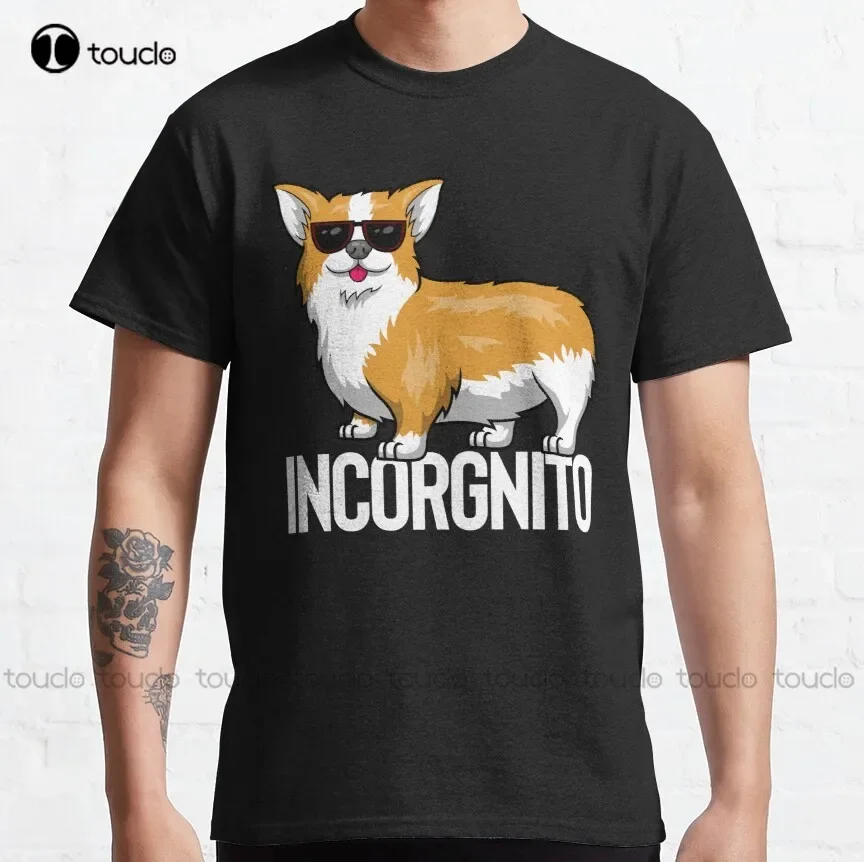 Incognito Corgi  Love Corgis Cute Mom Classic T-Shirt T-Shirt Women Make Your Design Xs-5Xl New