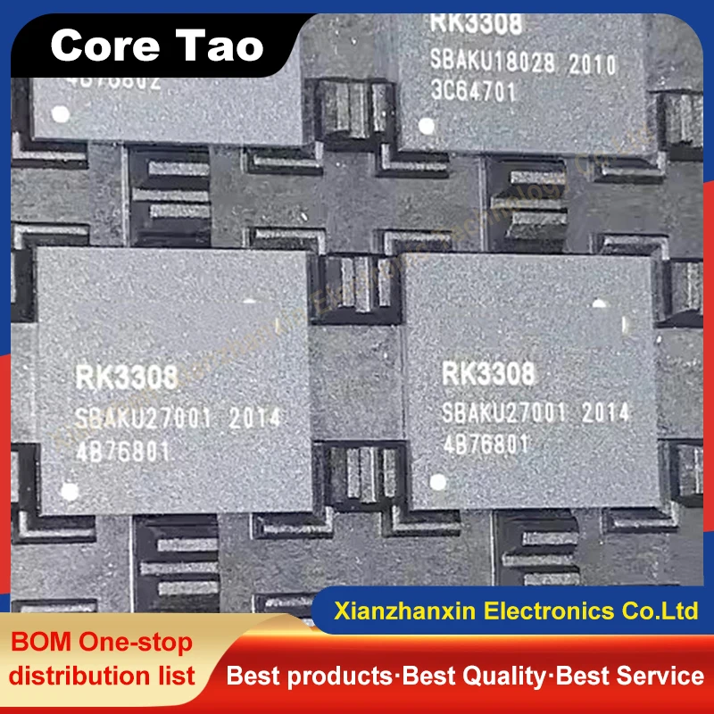 1pcs/lot RK3308 BGA Quad-core 64-bit Cortex-A35 voice interactive audio processing chip