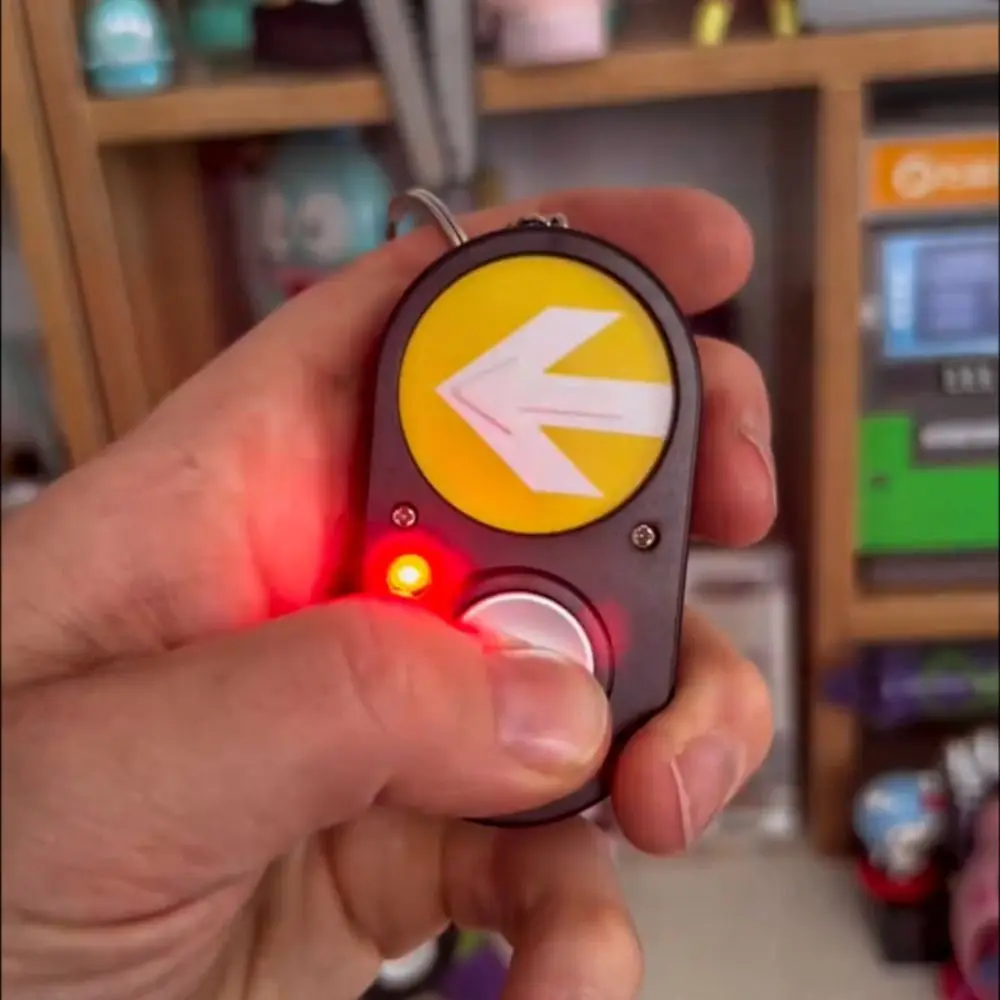 

Australian Sidewalk Traffic Light Button Keychain Commemorative Handheld Press To Make Sound Keychain Sound Accessory Funny
