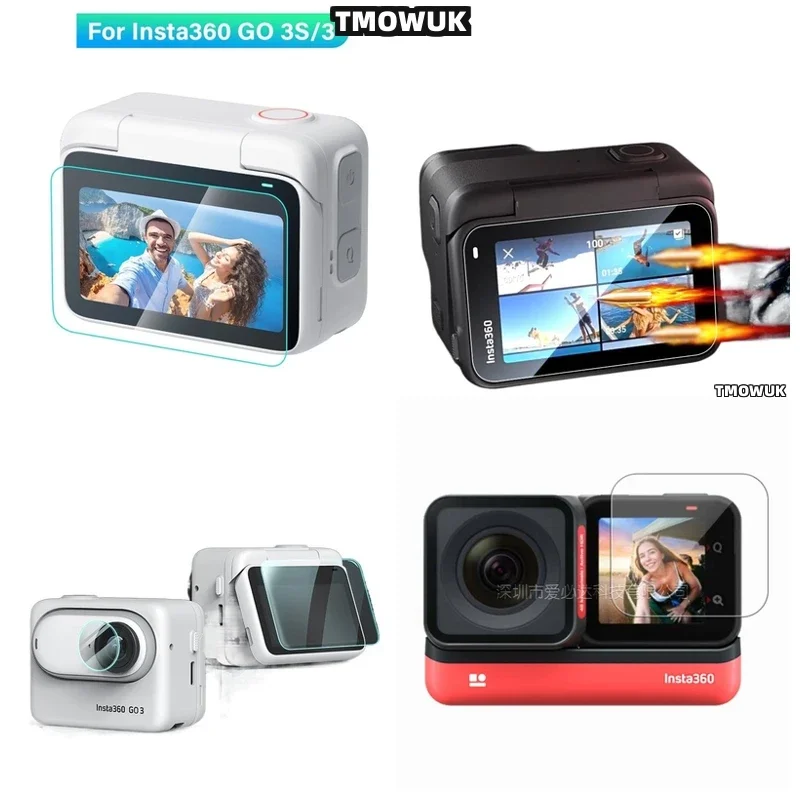 

Soft - Touch Hard Tempered Glass Display + TPU Soft Cover For Insta360 ACE Pro AcePro 2