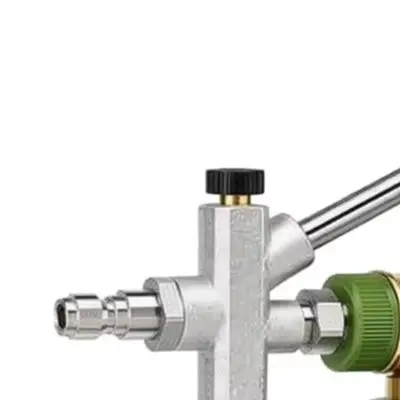 Green Foam Sprayer Kit for High Pressure Washers with Dual Quick Connect 14 Inch Ends and Adjustable Spray Nozzle