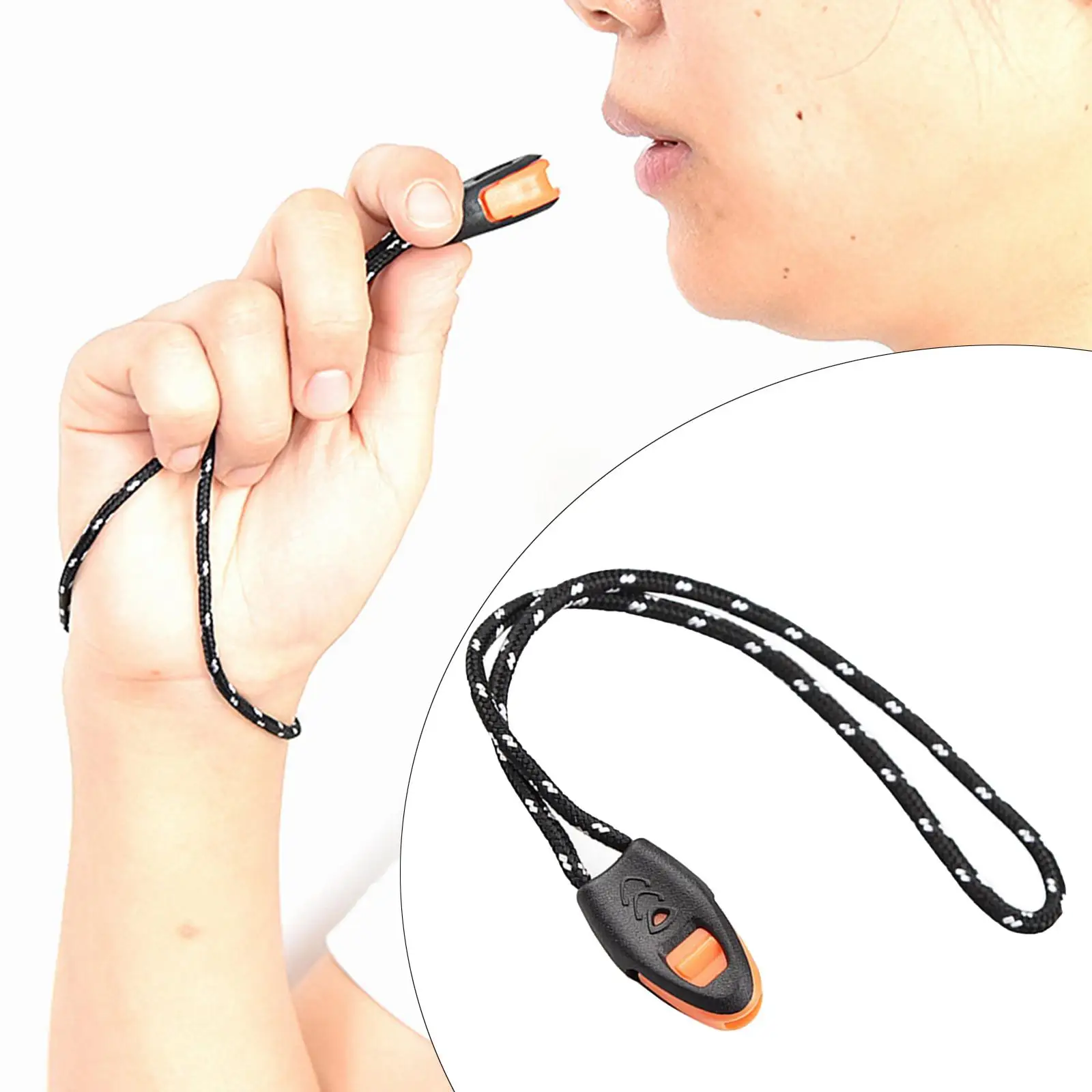 Silbato de Emergencia con Lanyard: Alerta Rápida - usage example